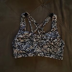 Lululemon Purple Floral Sports Bra